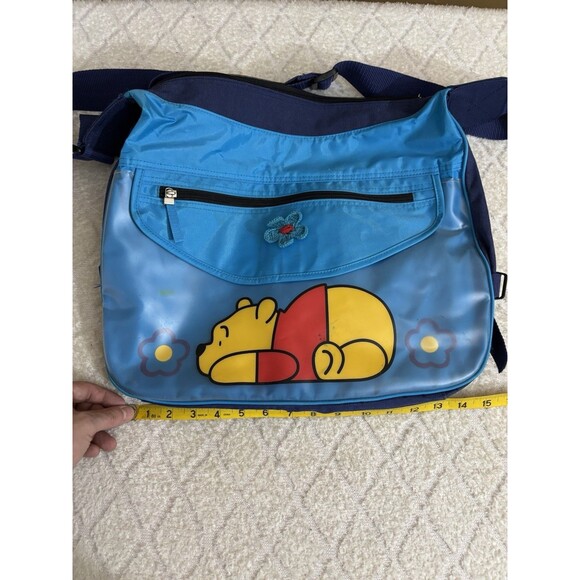Vintage Disney Winnie The Pooh Shoulder Bag/Travel Zipped Pockets 13 By 14 Inch - Picture 14 of 14